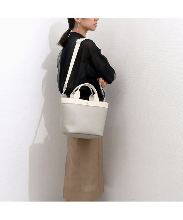 UNBILLION カシュカシュ cachecache / シュリンク舟型2wayトート GY