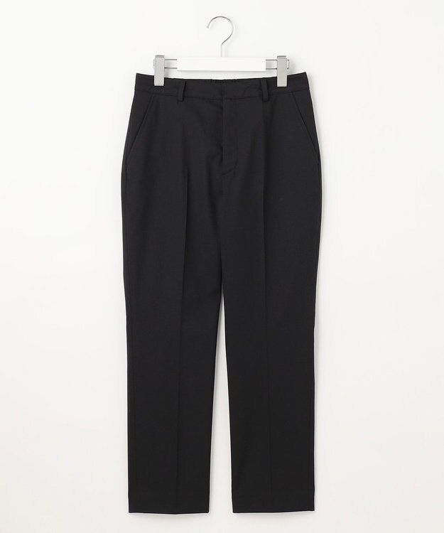 J.PRESS LADIES L 【WEB限定カラーあり・セットアップ対応・洗える・撥水・防汚】コットンFITTYシャーク テーパード パンツ ブラック系
