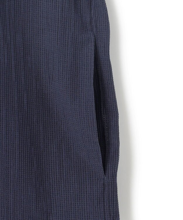 JOSEPH HOMME 新素材【通気性/洗える/ストレッチ】トリコワッシャーストレッチ　レギュラーカラー半袖シャツ ネイビー系