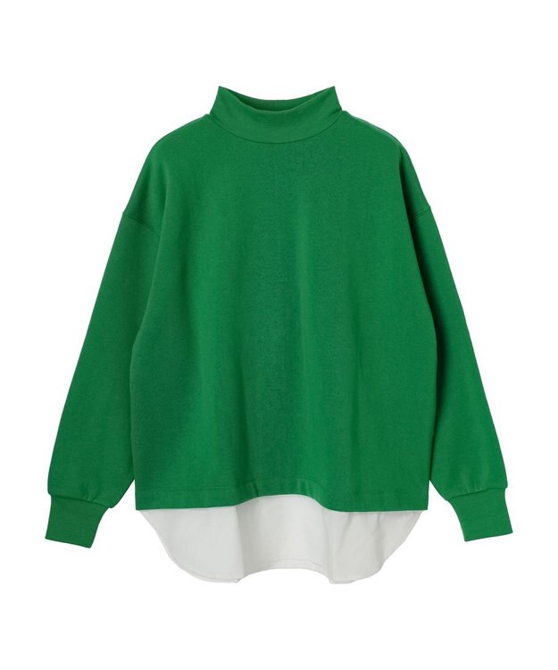 Green Parks 裏起毛ドッキングチュニック Green