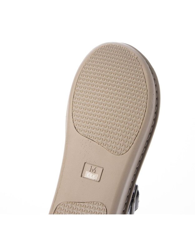 ing <ing>【WEB限定】【3E】クロスデザインサンダル ブラック