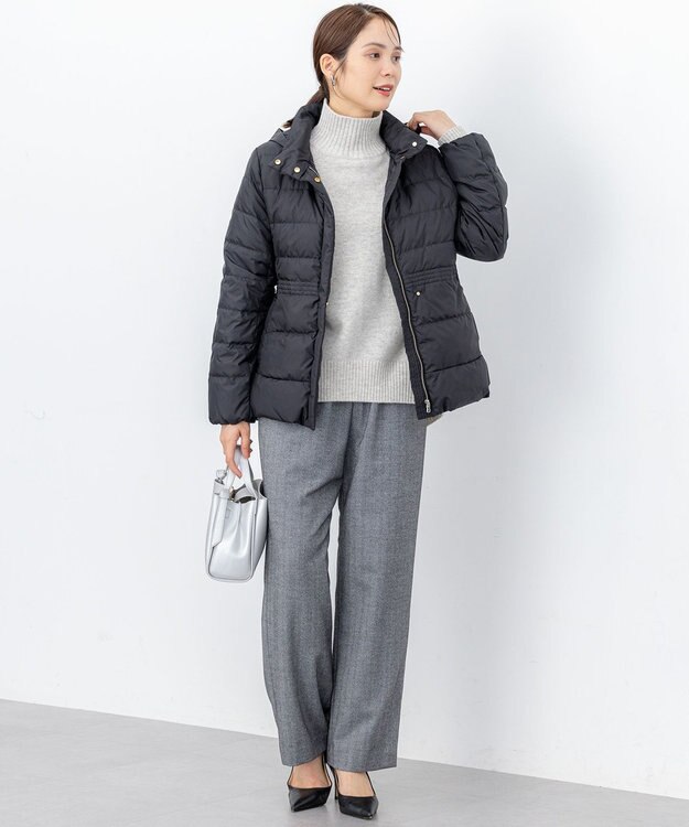 組曲 S ウールカシミヤミックス ロールネックニット ライトグレー系