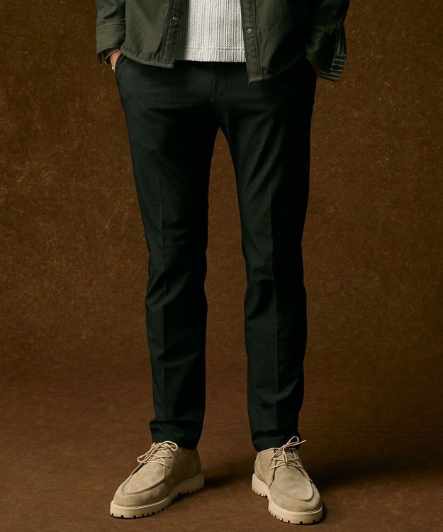 JOSEPH ABBOUD 【撥水/2WAYストレッチ/ソフト】ハイパワー2WAYストレッチメランジ パンツ カーキ系