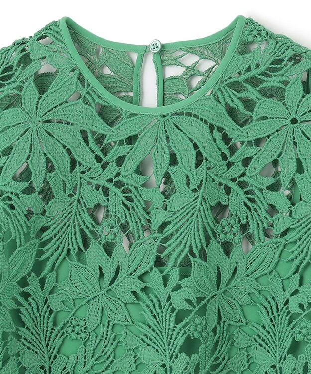 BEIGE， NARCISSUS / レースブラウス Pine Green