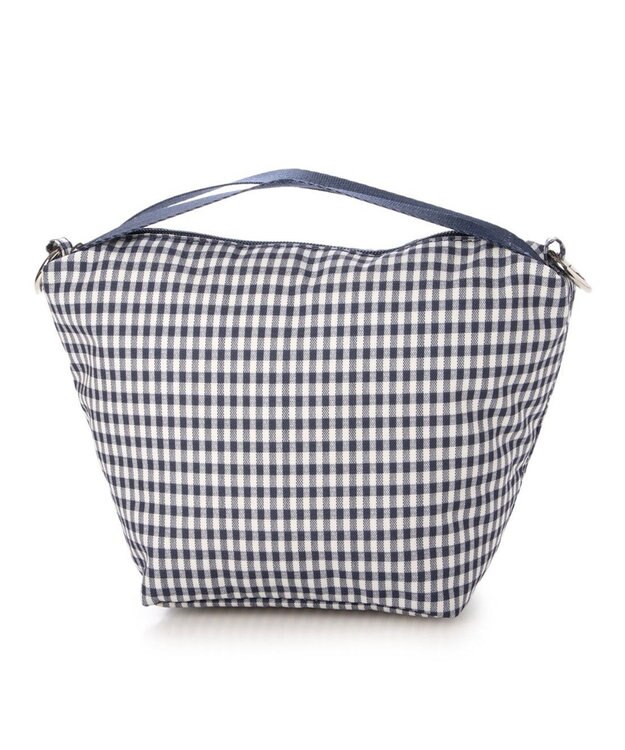 UNBILLION VERYコラボ カシュカシュ cachecache / ナイロンドローコード2wayショルダー ネイビーミックス