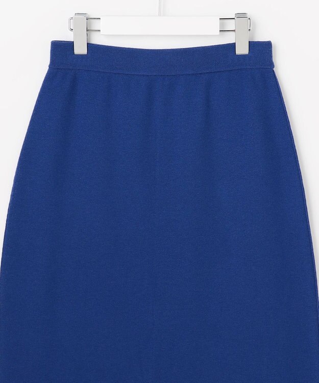 ANY SIS S CICA加工 ニット タイト スカート ブルー