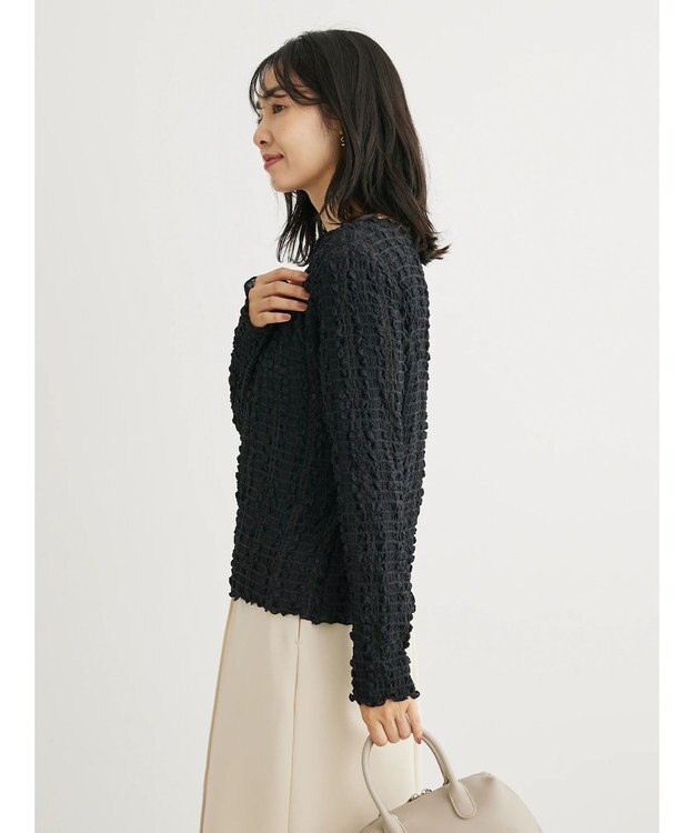 Green Parks ・ＲＡＹ　ＣＡＳＳＩＮ　フクレジャカードプルオーバー Black