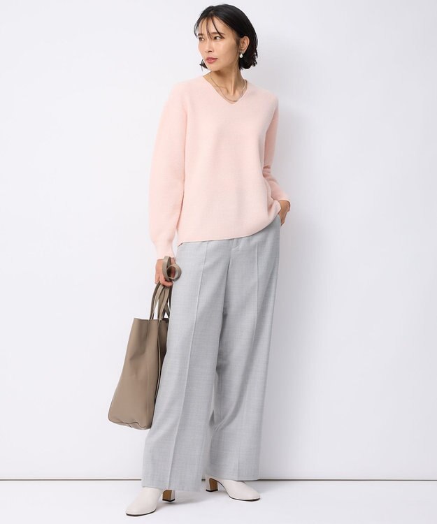 23区 【CLASSY.6月号掲載/Oggi4月号掲載】レザートートバッグ モカ