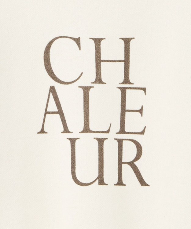 earth music&ecology 【洗濯機洗い可】スウェットライクロゴニットプルオーバー アイボリー