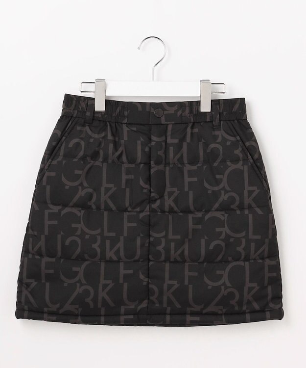23区GOLF 【WOMEN】中綿ロゴプリントスカート ブラック系5