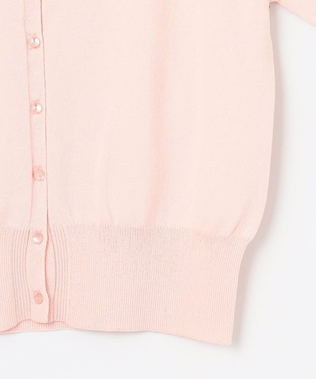 Feroux 【接触冷感・UVカット】ハーフスリーブ カーディガン ピンク系