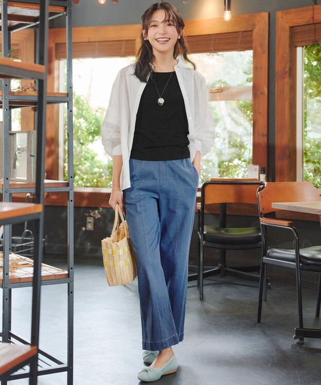 Tiaclasse シアーシャツ＋タンクトップセット（2点セット） オフホワイト