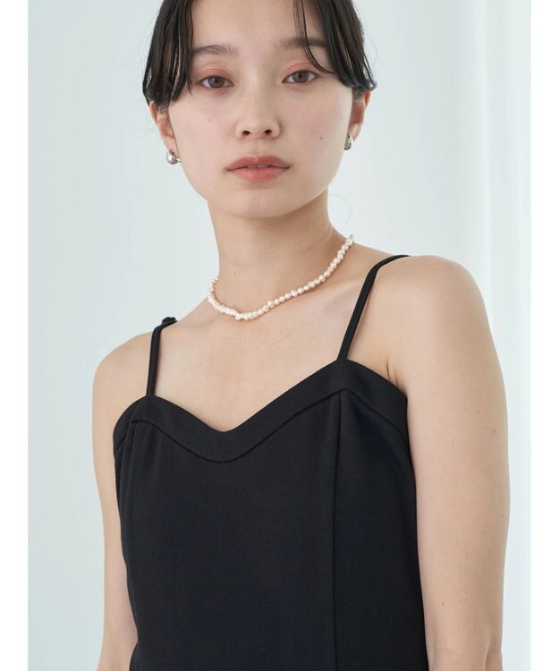 earth music&ecology スウェットキャミワンピース Black