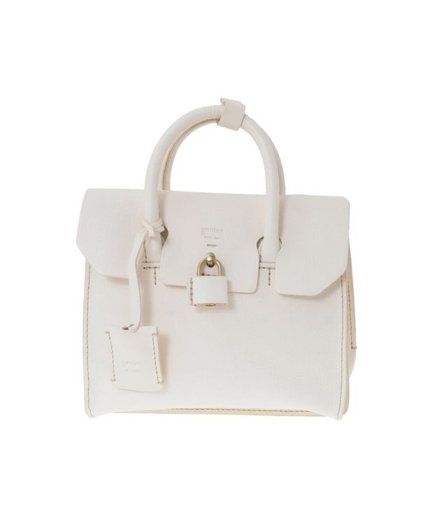 genten ミネルヴァ 2wayミニバッグ アイボリー