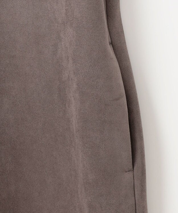 J.PRESS LADIES L 【洗える】スエードダンボール ジャンパースカート ブラウン系