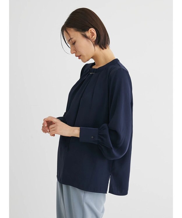 Green Parks ２ｗａｙ　ボウタイアソートブラウス Dark Navy