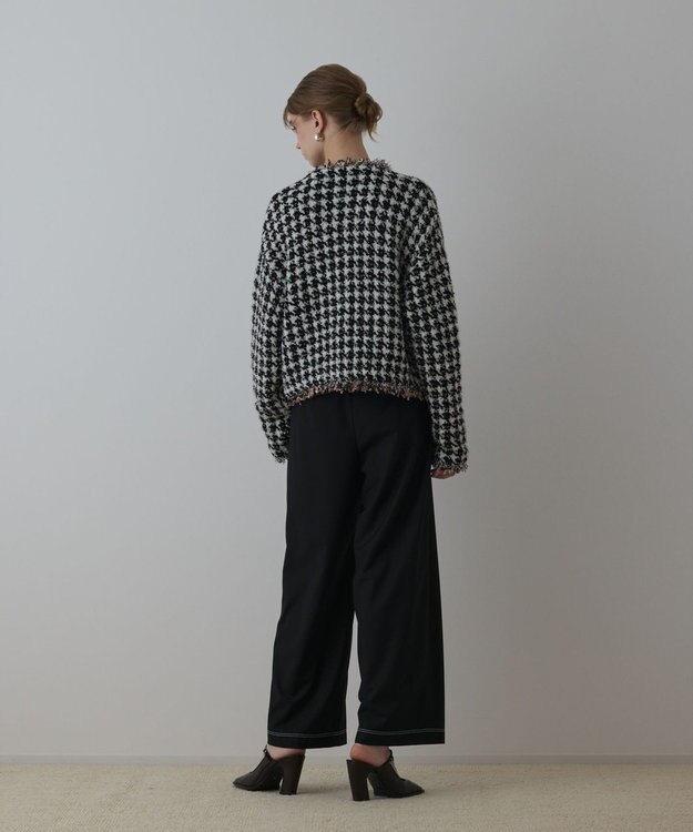 GRACE CONTINENTAL タックカーブパンツ ブラック