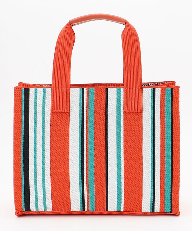 23区 ニットトートバッグ オレンジ系2