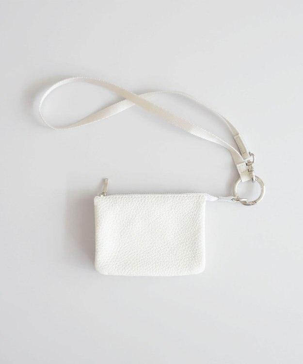 TIDEWAY MONTH WALLET WITH CORD ストラップ付きウォレット ホワイト