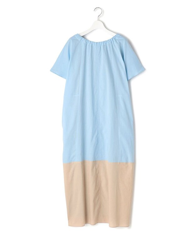 J.PRESS YORK STREET 【WOMEN】バイカラー ワンピース サックスブルー系1