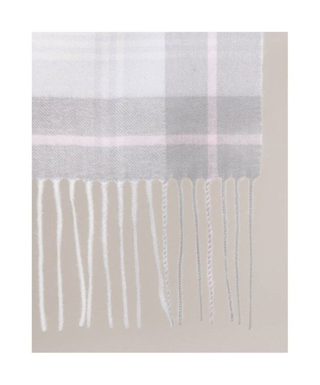 UNBILLION カシュネ cache nez / カシミヤ紡毛チェックストール GY