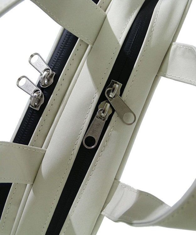 +RING 【プラスリング】傘生地を使用したボストンバッグ  waterproofed mini boston bag WHT Sr.404 白～オフホワイト