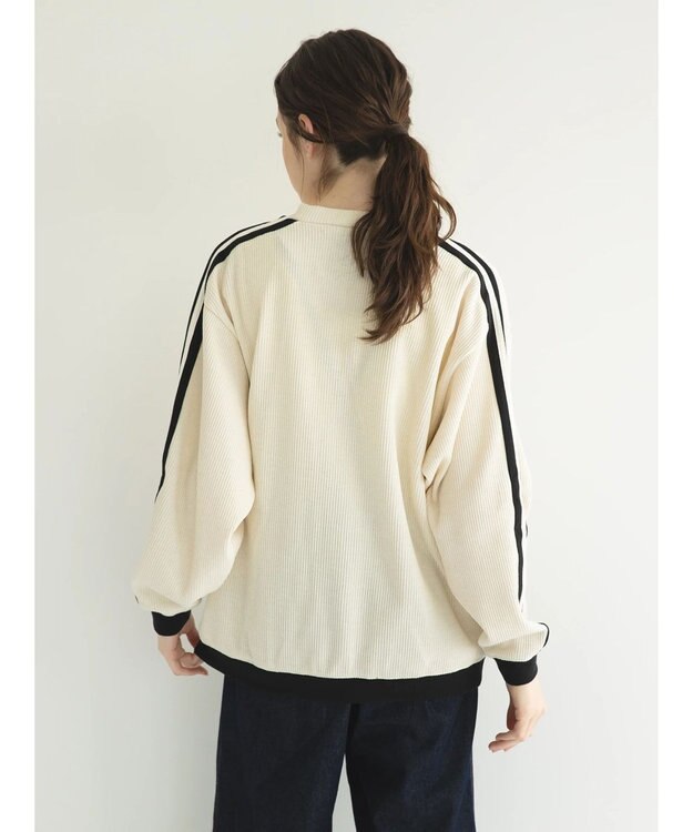 CRAFT STANDARD BOUTIQUE 【リサイクル】ラインカーディガン Ivory