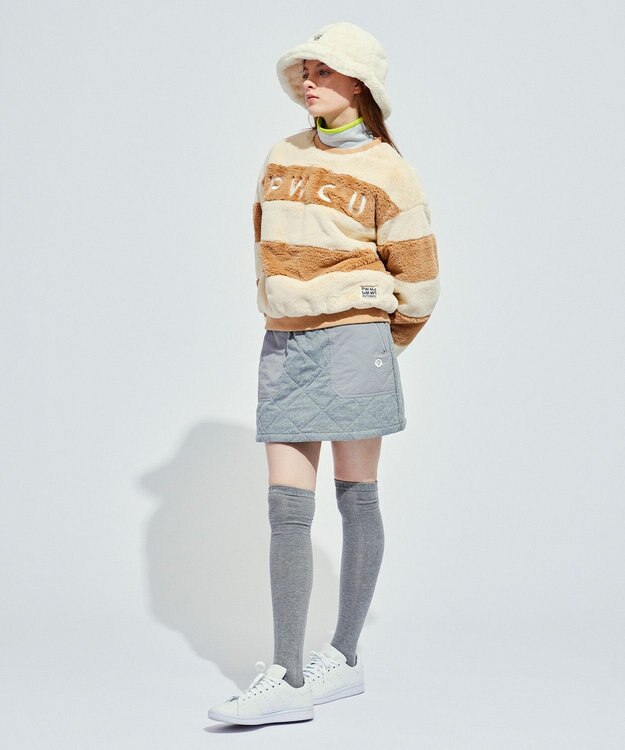 PW CIRCULUS 【裏地付き/防寒】【WOMEN】キルティングスカート グレー系