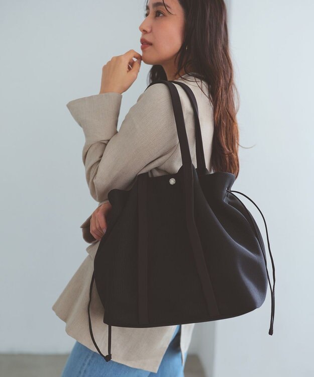 TOPKAPI 【Breath TOPKAPI】メッシュ 2way ビッグ トートバッグ ブラック