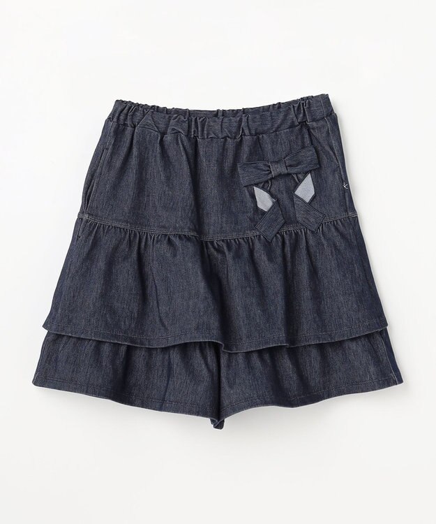 組曲 KIDS 【150-160㎝】リボンティアード キュロット ネイビー