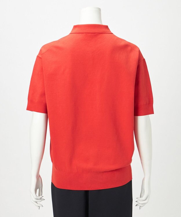 23区 L 【R(アール)】アイスニット 襟付きデザイン トップス オレンジ系