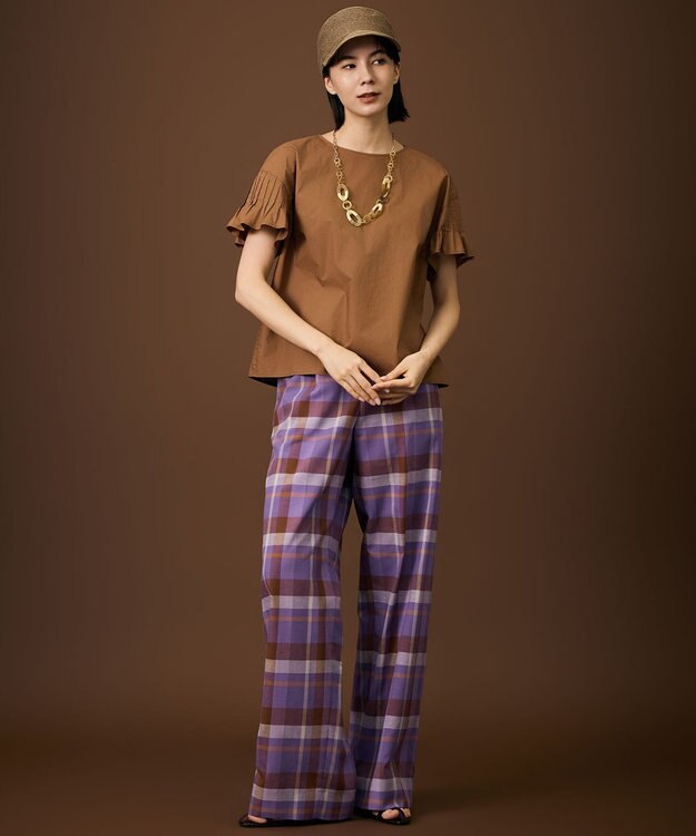 自由区 【カタログ掲載・UVカット・洗える・上品見え・フォルム自在】ブレード キャップ ブラウン