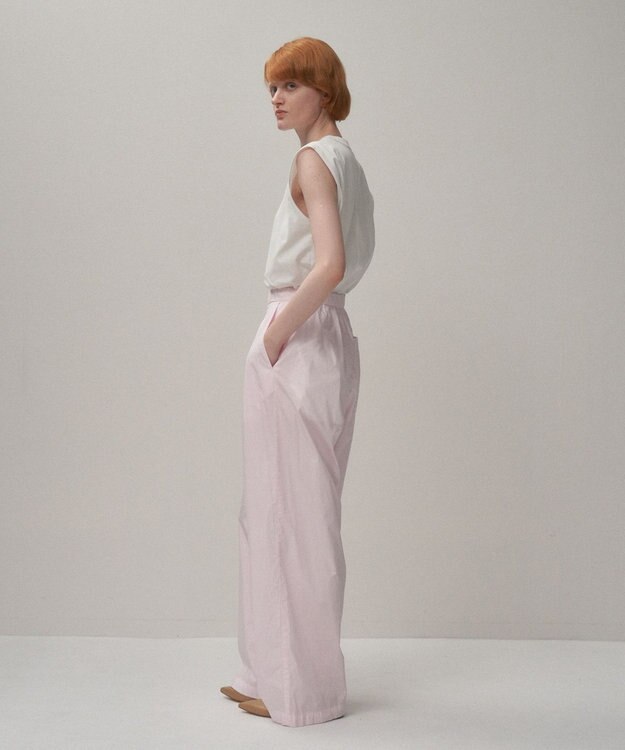 ATON DRY COTTON JERSEY | ラウンドヘムタンクトップ WHITE