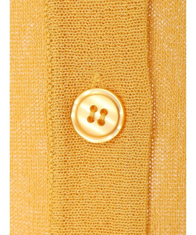 Green Parks フィラメントラメシアーカーディガン Yellow