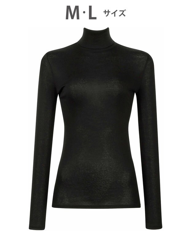 WACOAL あったかインナー 肌あたりがやさしい あたたかい 長袖 アウタータイプ レディース CLD727 /ワコール ブラック