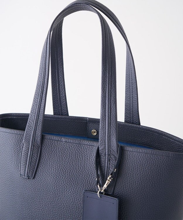 MIYABIYA セカンドエフォート シュリンクレザートートバッグ ネイビー