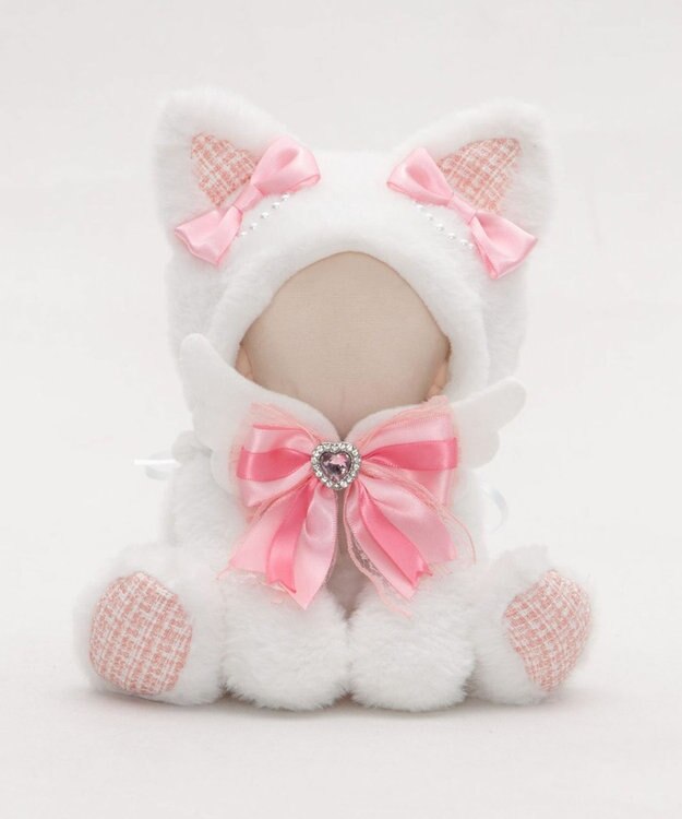 WEGO 【痛バ＆推し活グッズ】ぬいおすわりにゃんこ15cm ライトピンク