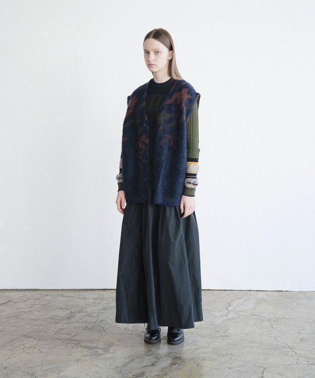 COQ MATAGI モヘアニットベスト ネイビー