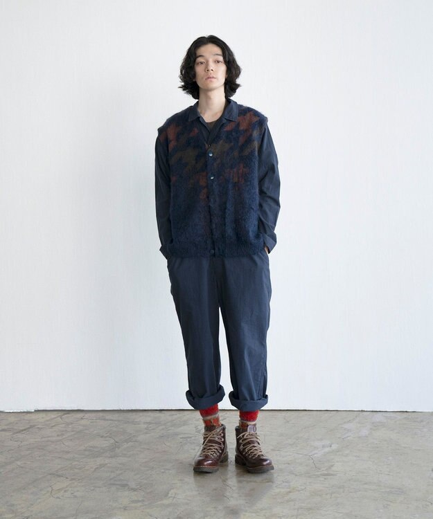 COQ MATAGI モヘアニットベスト ネイビー