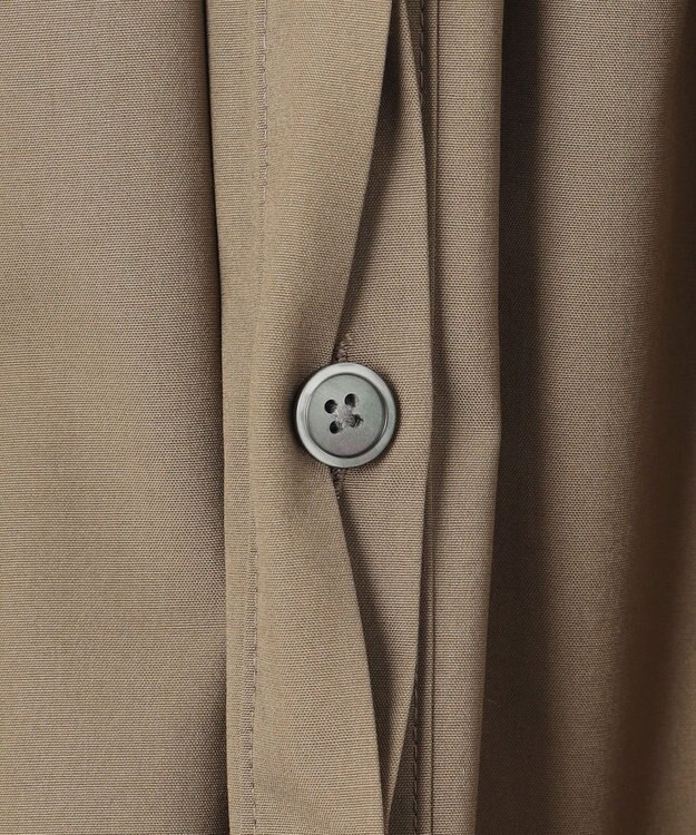 #Newans 【イージーケア】スカラップヘムチュニックブラウス カーキ系