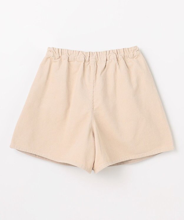 ANY KIDS ネコ刺繍 コーデュロイ ショートパンツ ベージュ