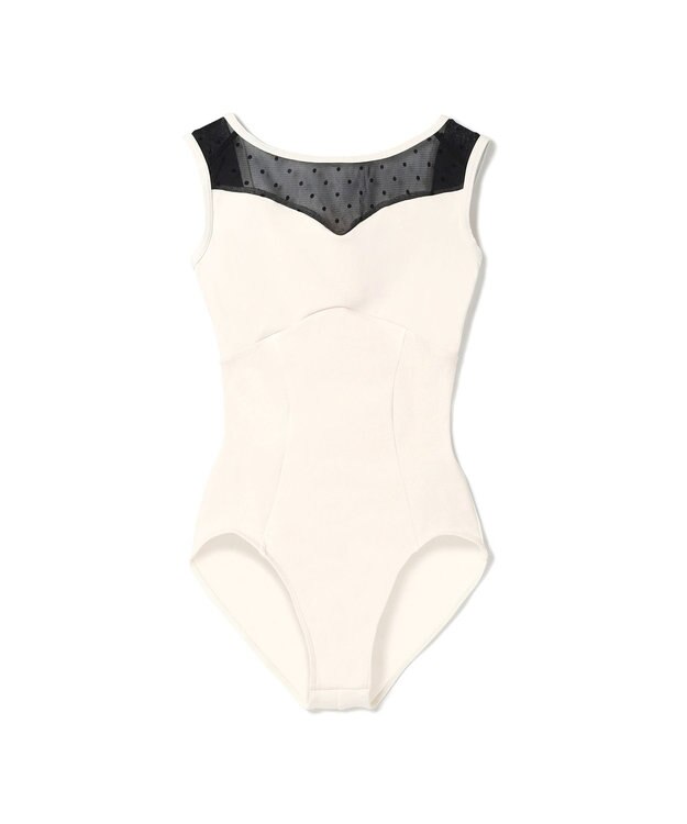 Chacott ノースリーブレオタード オフホワイト