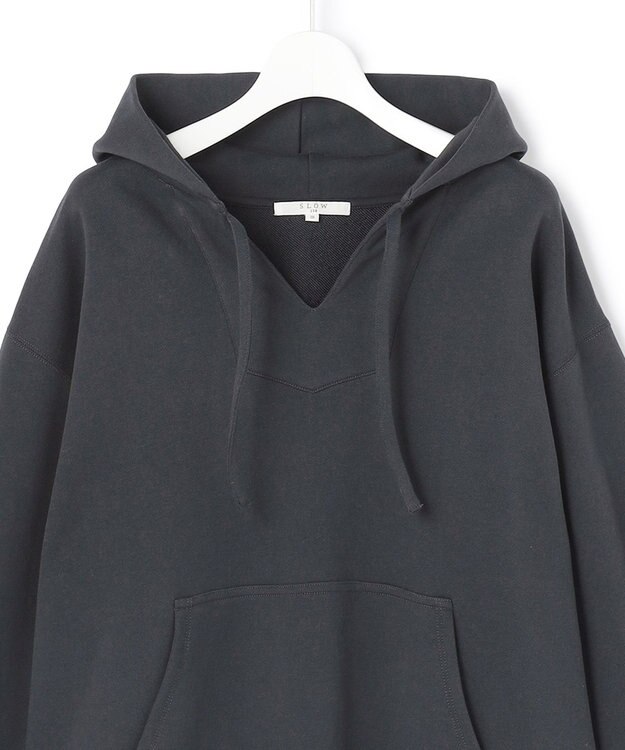 23区 L 【SLOW/一部店舗限定】ハイゲージテリー メキシカン パーカー グレー系