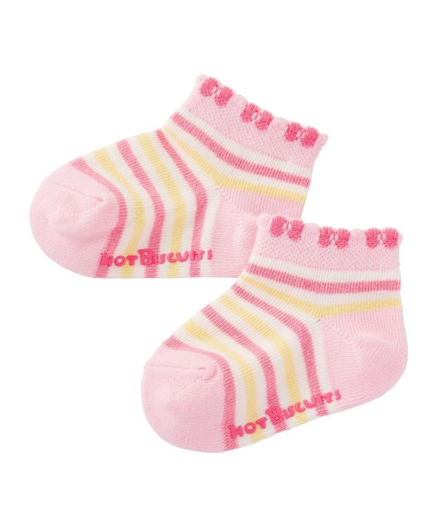 MIKI HOUSE HOT BISCUITS 【9-19cm / 靴下2足セット】 ローカット ソックスパック 白