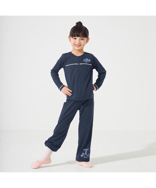 Chacott ウォームアップジャケット ネイビー