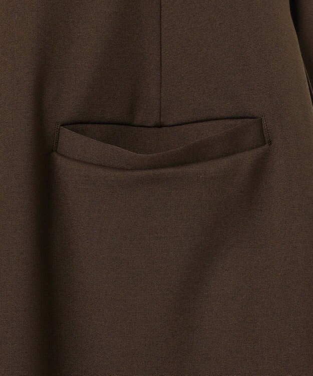 BEIGE， 【洗える】PHILOX / ハイストレッチベアトップオールインワン Brown