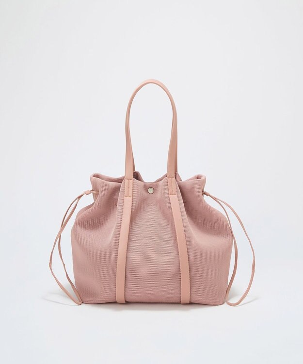 TOPKAPI 【Breath TOPKAPI】メッシュ 2way ビッグ トートバッグ ピンクグレー