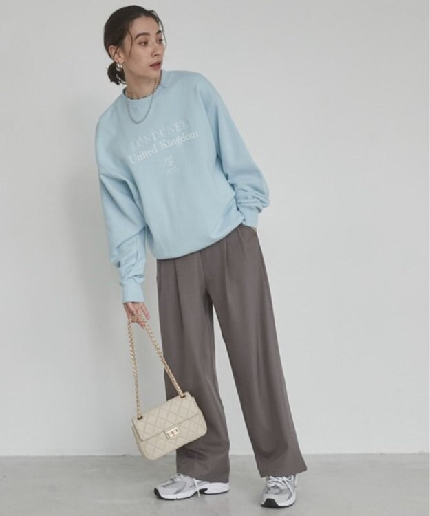 WEGO 【ANGIE VINTAGE】カレッジロゴスウェット サックス