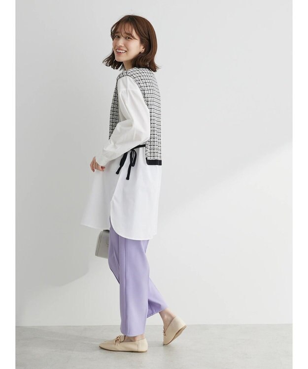 Green Parks アンクル丈／選べる美脚みえパンツ Lavender