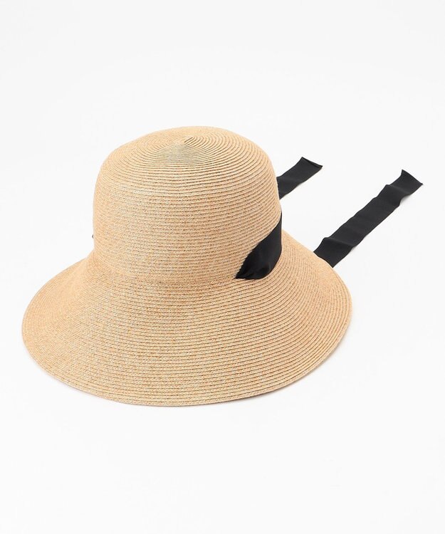 自由区 【洗える】ブレードグログラン ハット ベージュ系